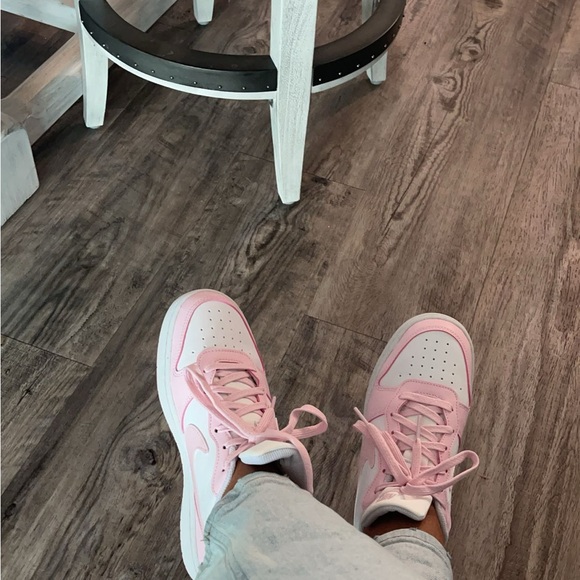 Nike Pink and White Platform Sneakers - Picture 6 of 6